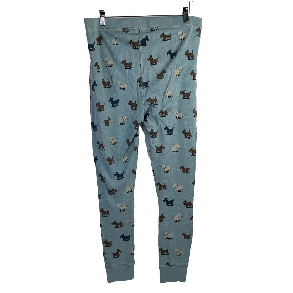 Munki Munki Women's XL 2 Piece Thermal Pajama Shirt Pants Set Dog Scottie Westie - Picture 11 of 14